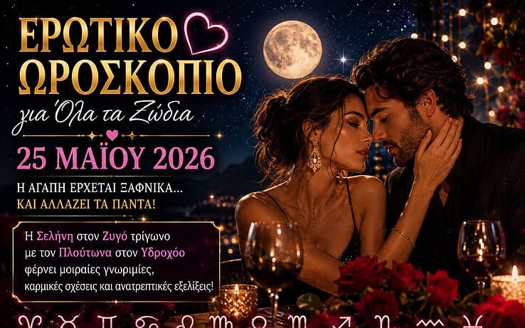 Το Σύμπαν Φέρνει Μοιραίες Εξελίξεις στα Ζώδια στις 25 Μαΐου 2026 — Ο Έρωτας Έρχεται Εκεί που Δεν το Περιμένεις