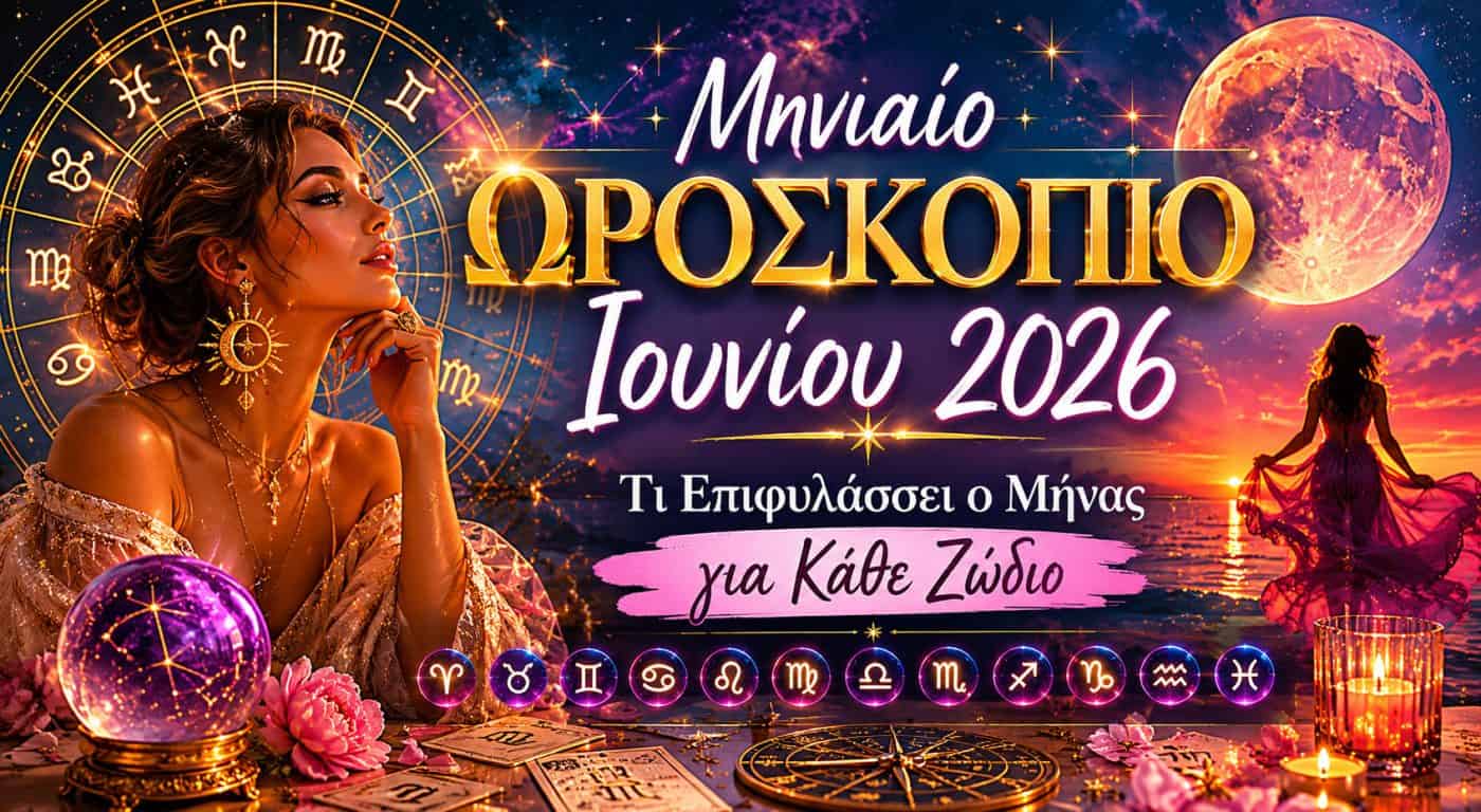 Μηνιαίο ωροσκόπιο Ιουνίου 2026: Τι επιφυλάσσει ο μήνας για κάθε ζώδιο