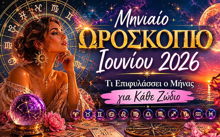 Μηνιαίο ωροσκόπιο Ιουνίου 2026: Τι επιφυλάσσει ο μήνας για κάθε ζώδιο
