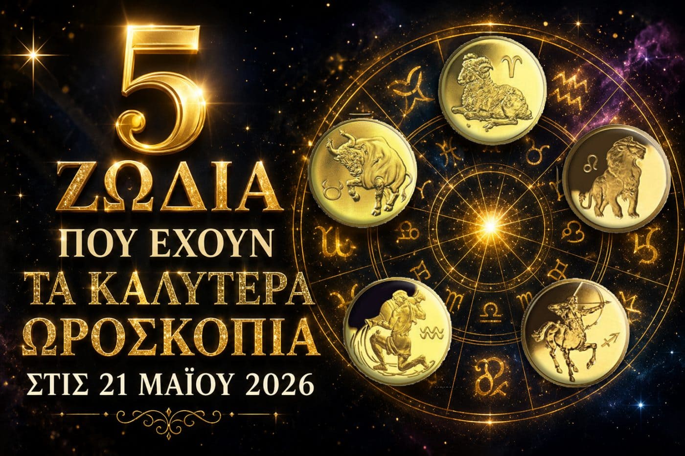 5 Ζώδια Που Έχουν Τα Καλύτερα Ωροσκόπια Στις 21 Μαΐου 2026