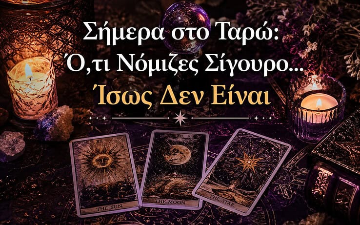 ταρώ ημερήσιο ωροσκόπιο 12 Μαΐου  — Σήμερα στο Ταρώ: Ό,τι Νόμιζες Σίγουρο… Ίσως Δεν Είναι