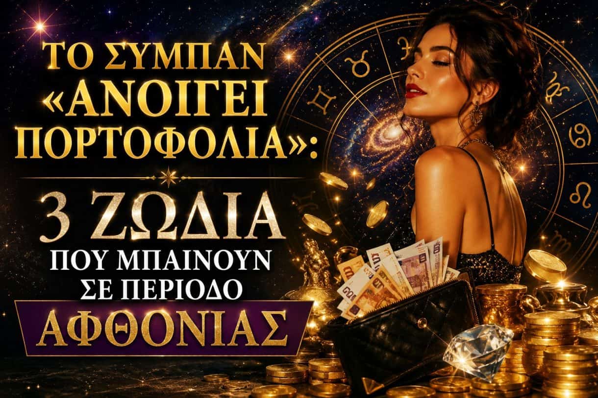 Το σύμπαν «ανοίγει πορτοφόλια»: 3 ζώδια που μπαίνουν σε περίοδο αφθονίας