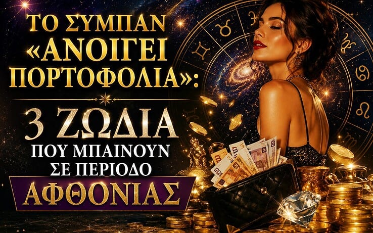 Το σύμπαν «ανοίγει πορτοφόλια»: 3 ζώδια που μπαίνουν σε περίοδο αφθονίας