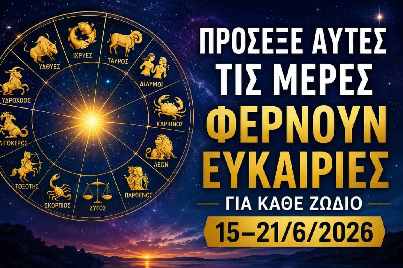 Πρόσεξε αυτές τις μέρες – Φέρνουν ευκαιρίες για κάθε ζώδιο
