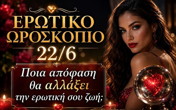 Ερωτικό ωροσκόπιο 22/6: Ποια απόφαση θα αλλάξει την ερωτική σου ζωή;