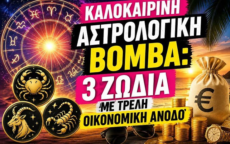 Καλοκαιρινή αστρολογική βόμβα: 3 ζώδια με τρελή οικονομική άνοδο