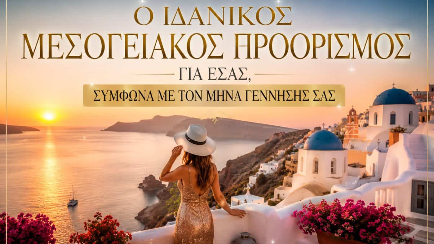 Ο ιδανικός μεσογειακός προορισμός για εσάς, σύμφωνα με τον μήνα γέννησής σας