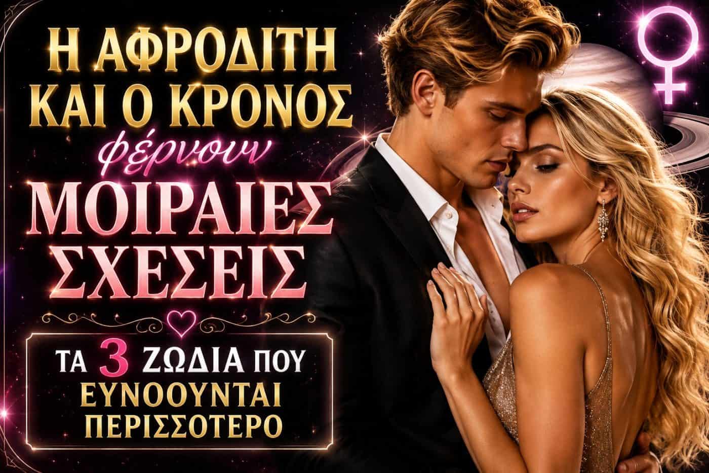 Η Αφροδίτη και ο Κρόνος φέρνουν μοιραίες σχέσεις – Τα 3 ζώδια που ευνοούνται περισσότερο