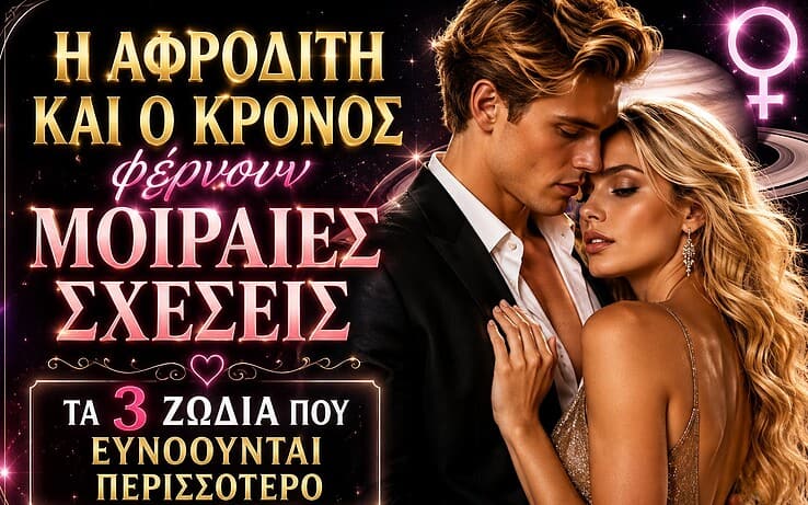 Η Αφροδίτη και ο Κρόνος φέρνουν μοιραίες σχέσεις – Τα 3 ζώδια που ευνοούνται περισσότερο