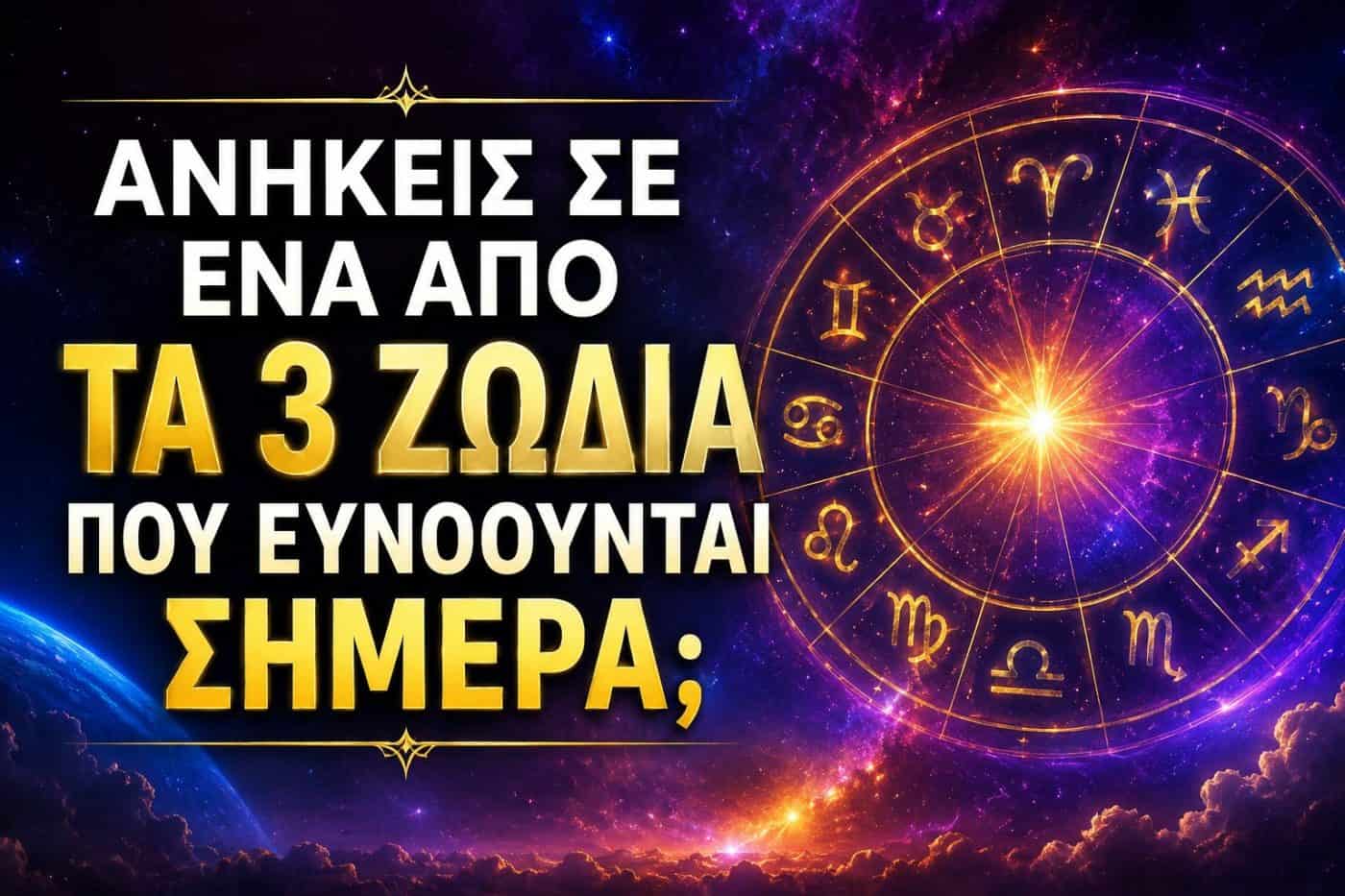 Ανήκεις σε ένα από τα 3 ζώδια που ευνοούνται σήμερα;