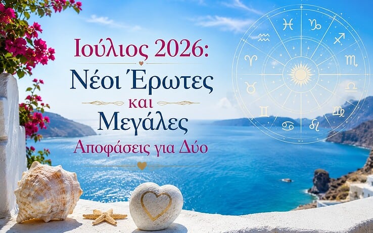 Ιούλιος 2026: Νέοι Έρωτες και Μεγάλες Αποφάσεις για Δύο από τον Κώστα Λεφάκη