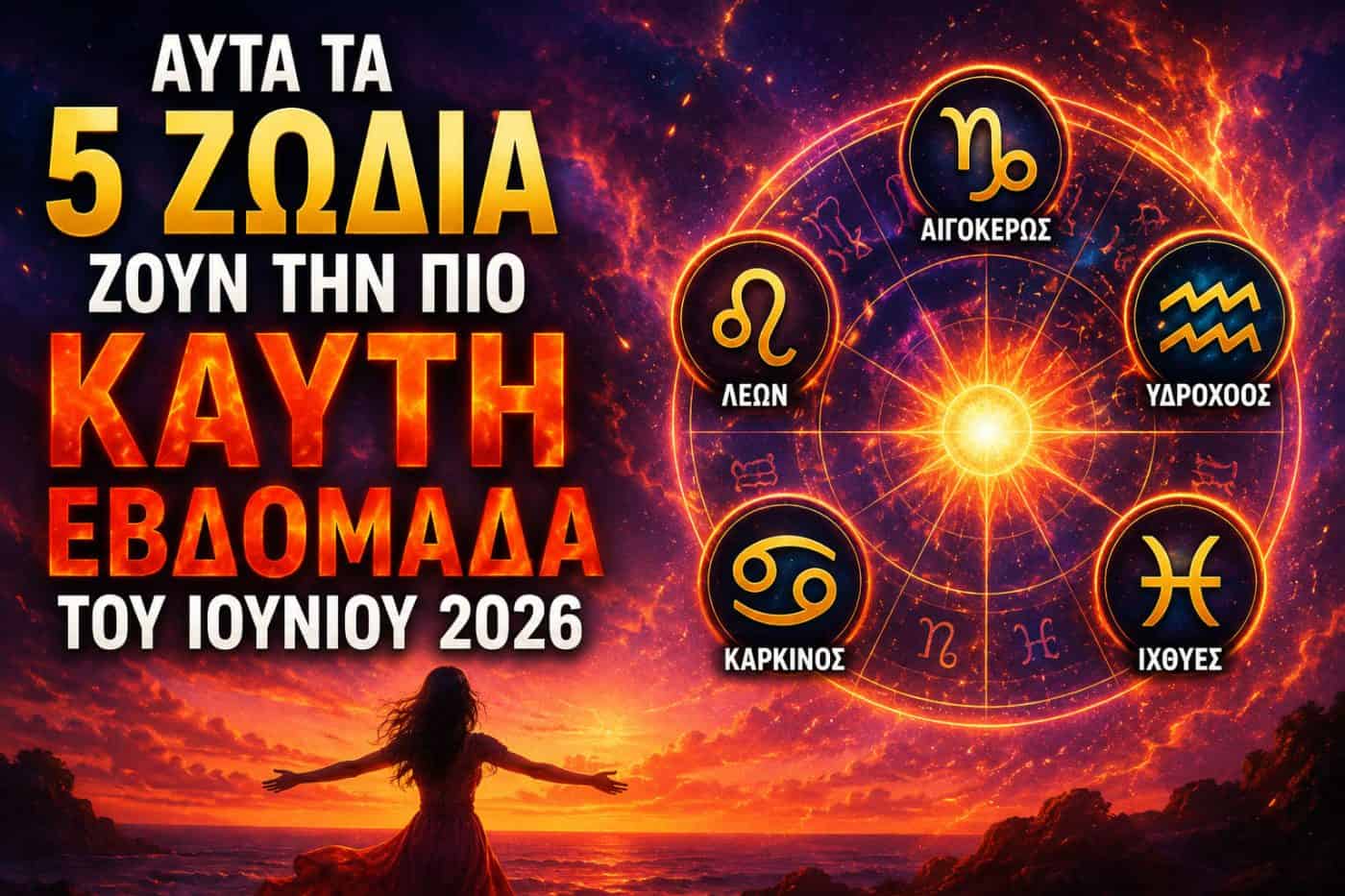 Αυτά τα 5 ζώδια ζουν την πιο καυτή εβδομάδα του Ιουνίου 2026