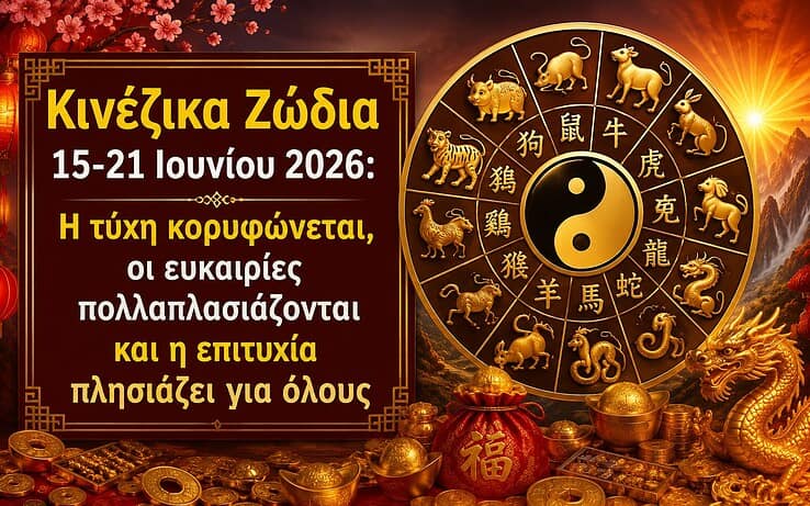 Ζώδια 15-21 Ιουνίου 2026: Η τύχη κορυφώνεται, οι ευκαιρίες πολλαπλασιάζονται και η επιτυχία πλησιάζει για όλους