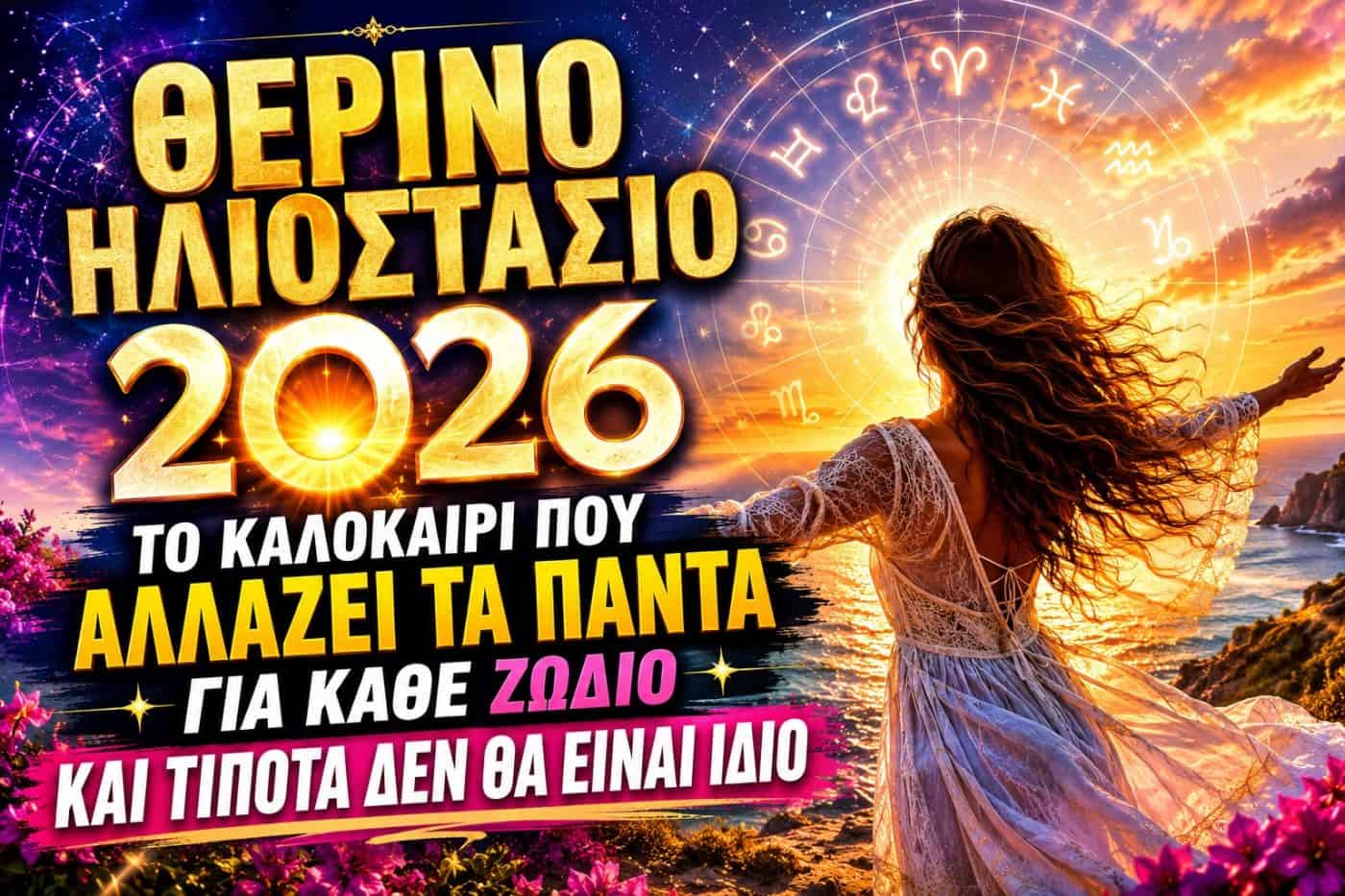 Θερινό Ηλιοστάσιο 2026: Το καλοκαίρι που αλλάζει τα πάντα για κάθε ζώδιο και τίποτα δεν θα είναι ίδιο
