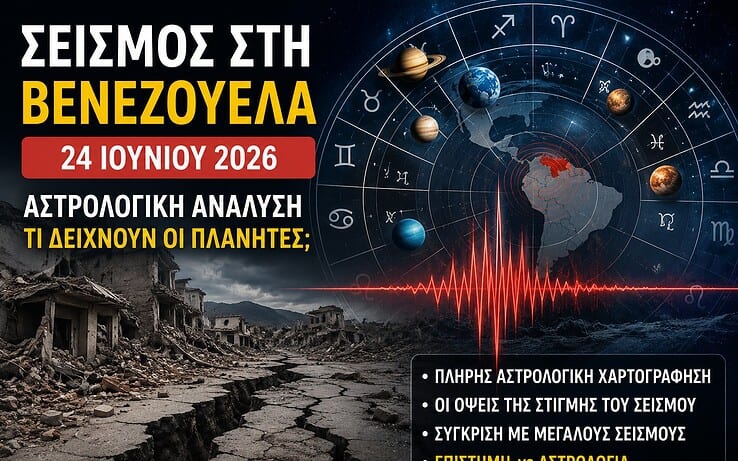 Αστρολογική ανάλυση του σεισμού στη Βενεζουέλα – Μύθος ή πραγματικότητα; Οι πλανητικές όψεις τη στιγμή του σεισμού στη Βενεζουέλα