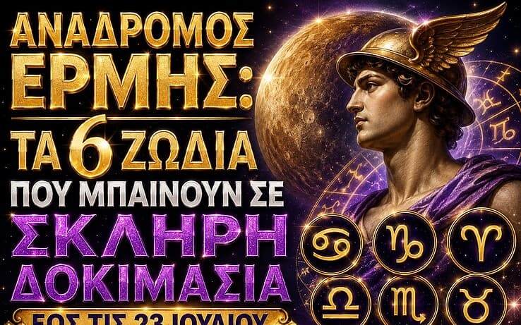 Ανάδρομος Ερμής: Τα 6 ζώδια που μπαίνουν σε σκληρή δοκιμασία έως τις 23 Ιουλίου