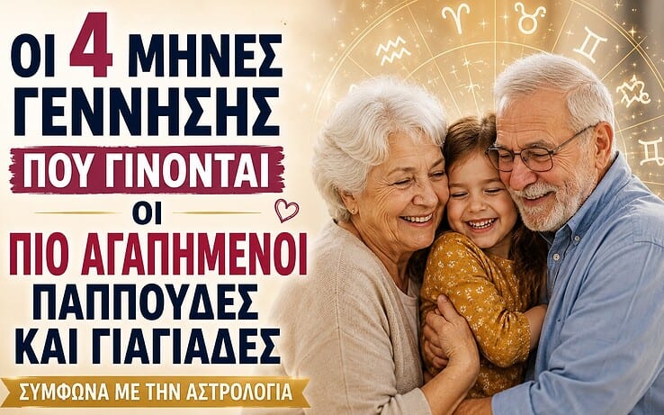 Οι 4 μήνες γέννησης που γίνονται οι πιο αγαπημένοι παππούδες και γιαγιάδες, σύμφωνα με την αστρολογία