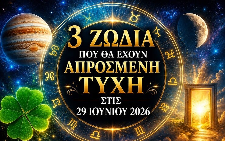 Απρόσμενη τύχη χτυπά την πόρτα σε 3 ζώδια στις 29 Ιουνίου 2026 – Μια ημέρα γεμάτη ευκαιρίες