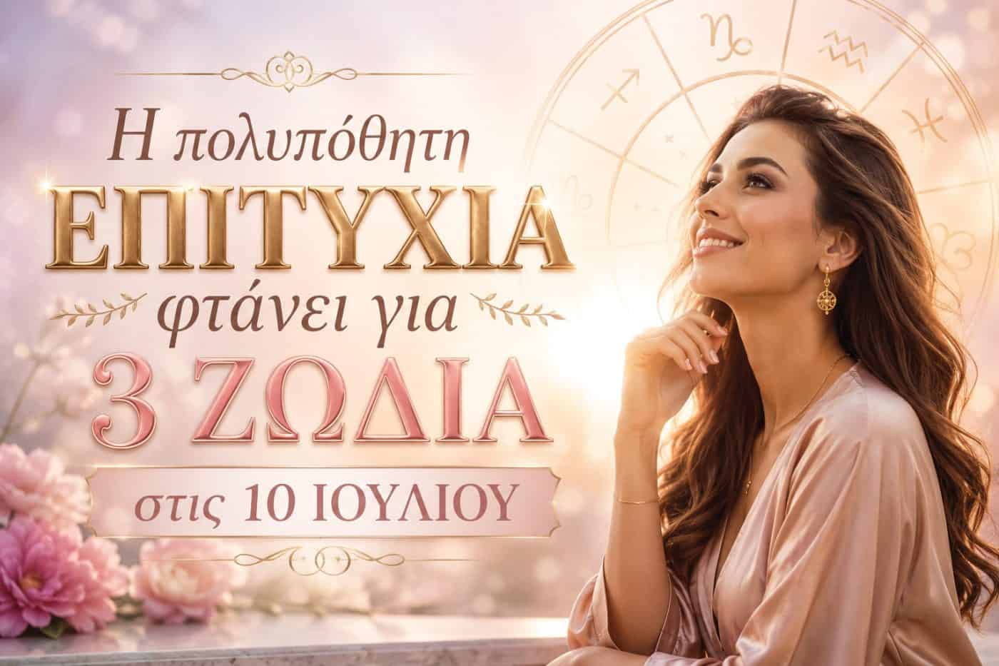 Η πολυπόθητη επιτυχία φτάνει για 3 ζώδια στις 10 Ιουλίου 2026