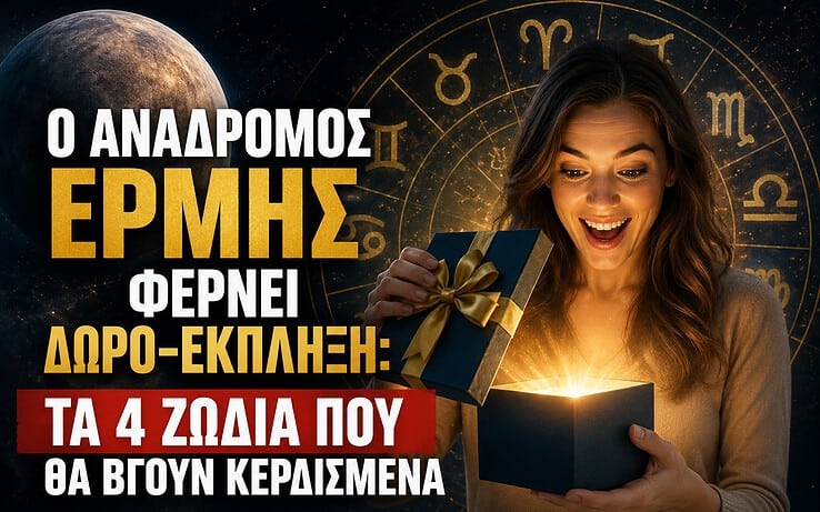 Ο ανάδρομος Ερμής φέρνει δώρο-έκπληξη: Τα 4 ζώδια που θα βγουν κερδισμένα