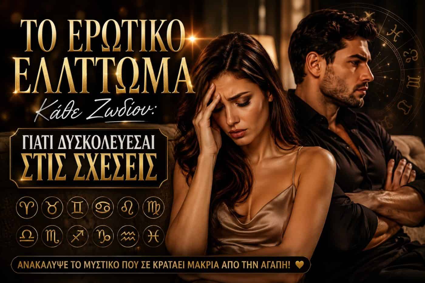 Το Ερωτικό Ελάττωμα Κάθε Ζωδίου: Γιατί Δυσκολεύεσαι στις Σχέσεις