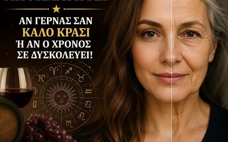 Το ζώδιό σου αποκαλύπτει αν γερνάς σαν καλό κρασί ή αν ο χρόνος σε δυσκολεύει!