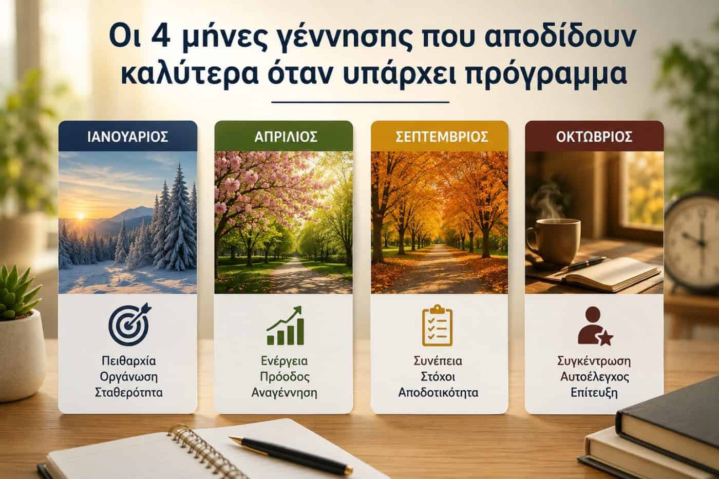 Οι 4 μήνες γέννησης που αποδίδουν καλύτερα όταν υπάρχει πρόγραμμα