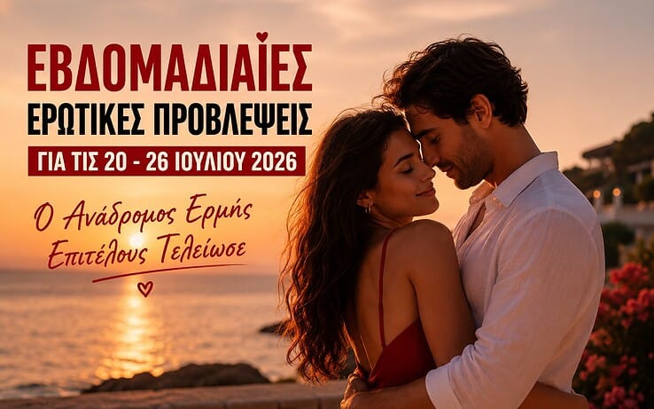 Εβδομαδιαίες Ερωτικές Προβλέψεις για τις 20 – 26 Ιουλίου 2026 — Ο Ανάδρομος Ερμής Επιτέλους Τελείωσε