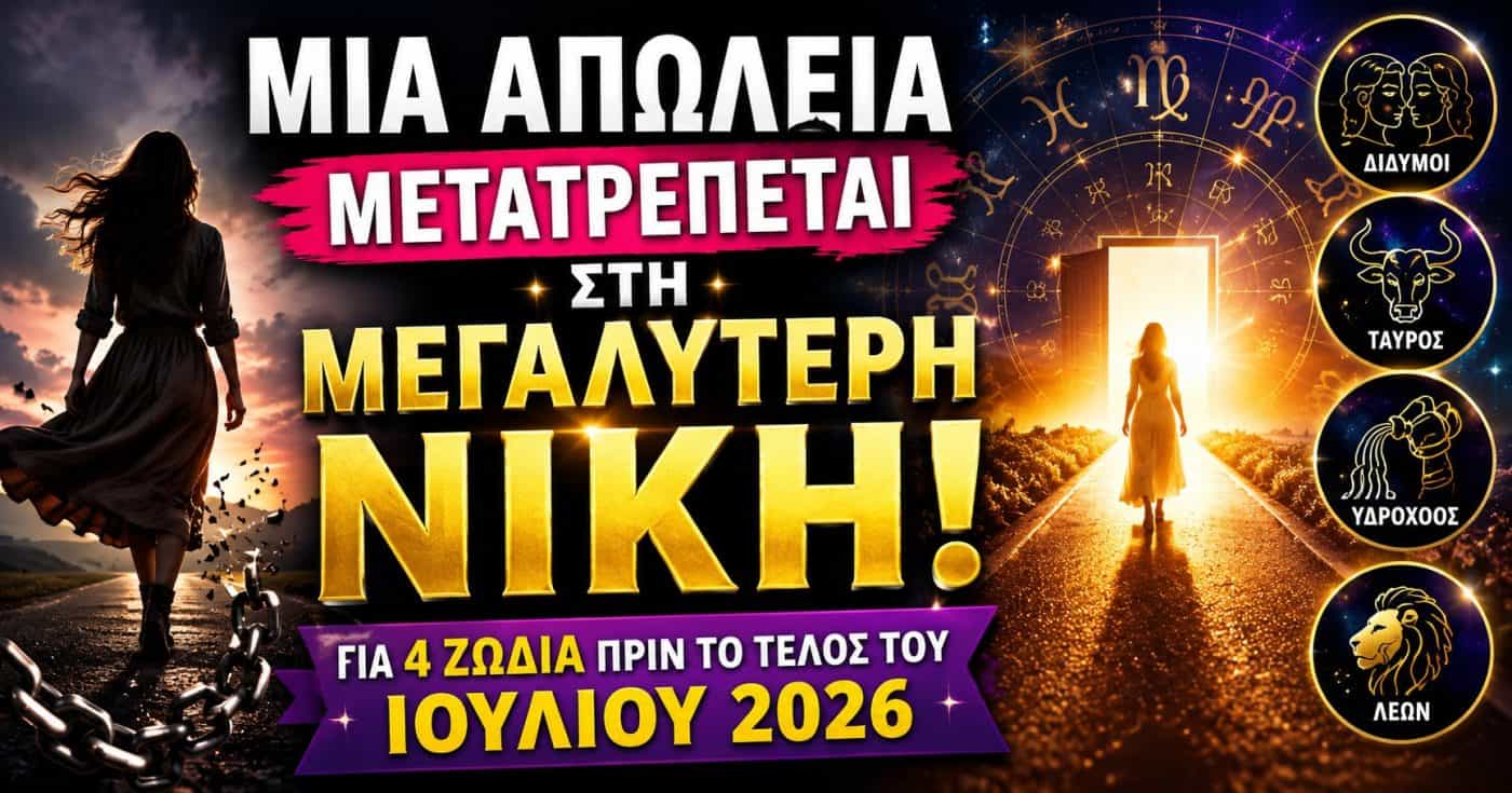 Μια απώλεια μετατρέπεται στη μεγαλύτερη νίκη για 4 ζώδια πριν από το τέλος του Ιουλίου 2026