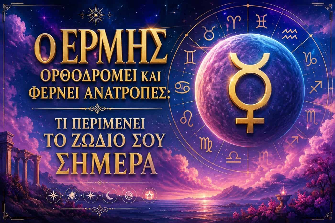 Ο Ερμής ορθοδρομεί και φέρνει ανατροπές: Τι περιμένει το ζώδιό σου σήμερα