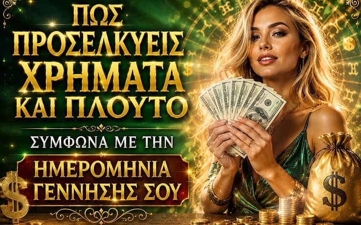 Πώς προσελκύεις χρήματα και πλούτο σύμφωνα με την ημερομηνία γέννησής σου