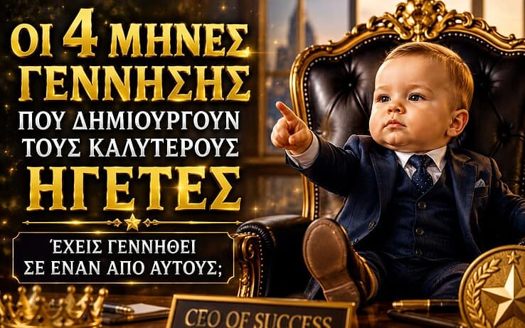 Οι 4 μήνες γέννησης που δημιουργούν τους καλύτερους ηγέτες – Έχεις γεννηθεί σε έναν από αυτούς;