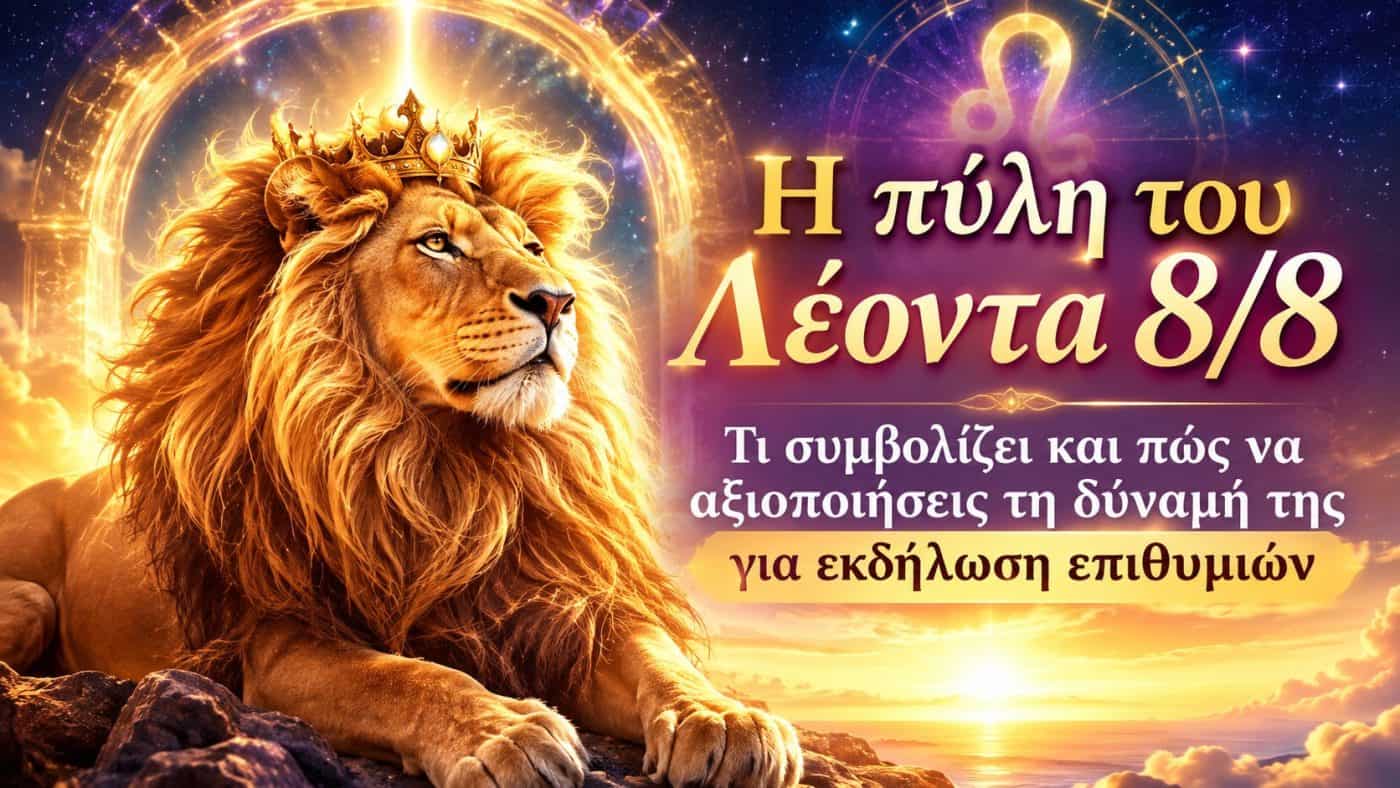 Η πύλη του Λέοντα 8/8: Τι συμβολίζει και πώς να αξιοποιήσεις τη δύναμή της για εκδήλωση επιθυμιών