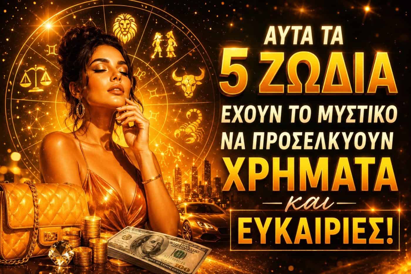 Αυτά τα 5 ζώδια έχουν το μυστικό να προσελκύουν χρήματα και ευκαιρίες