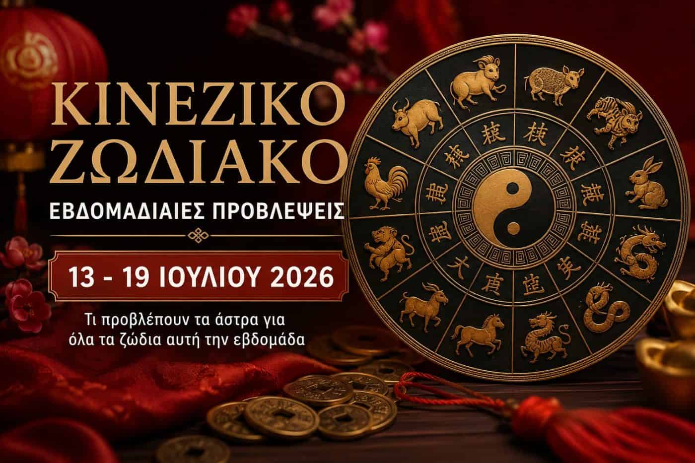Οι εβδομαδιαίες προβλέψεις του κινεζικού ζωδιακού για όλα τα ζώδια έως τις 19 Ιουλίου 2026