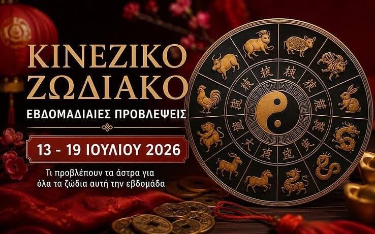 Οι εβδομαδιαίες προβλέψεις του κινεζικού ζωδιακού για όλα τα ζώδια έως τις 19 Ιουλίου 2026