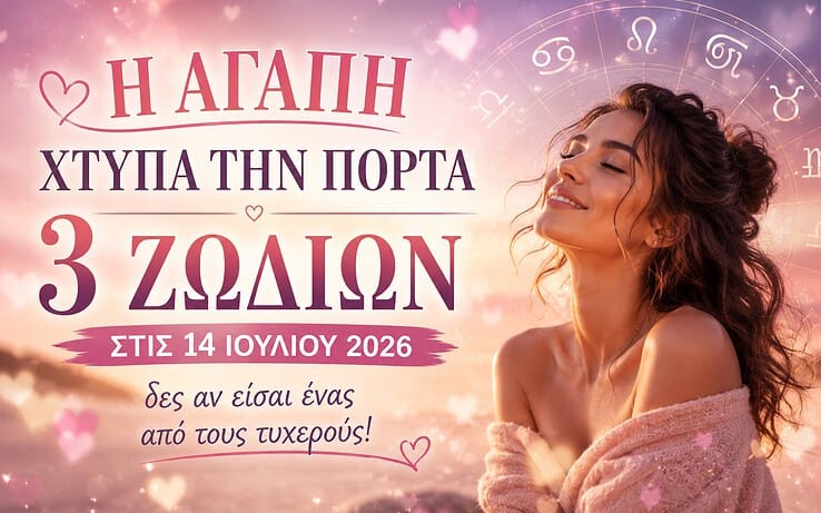 Η Αγάπη Χτυπά Την Πόρτα 3 Ζωδίων Στις 14 Ιουλίου 2026