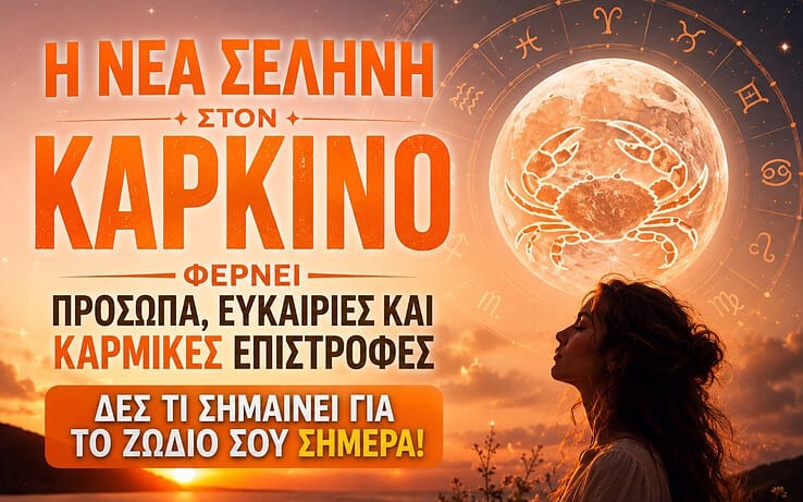 Η νέα σελήνη στον Καρκίνο φέρνει πρόσωπα, ευκαιρίες και καρμικές επιστροφές — Δες τι σημαίνει για το ζώδιό σου σήμερα!