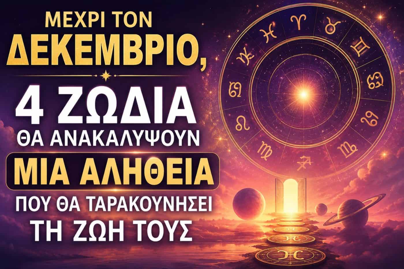 Μέχρι τον Δεκέμβριο, 4 ζώδια θα ανακαλύψουν μια αλήθεια που θα ταρακουνήσει τη ζωή τους