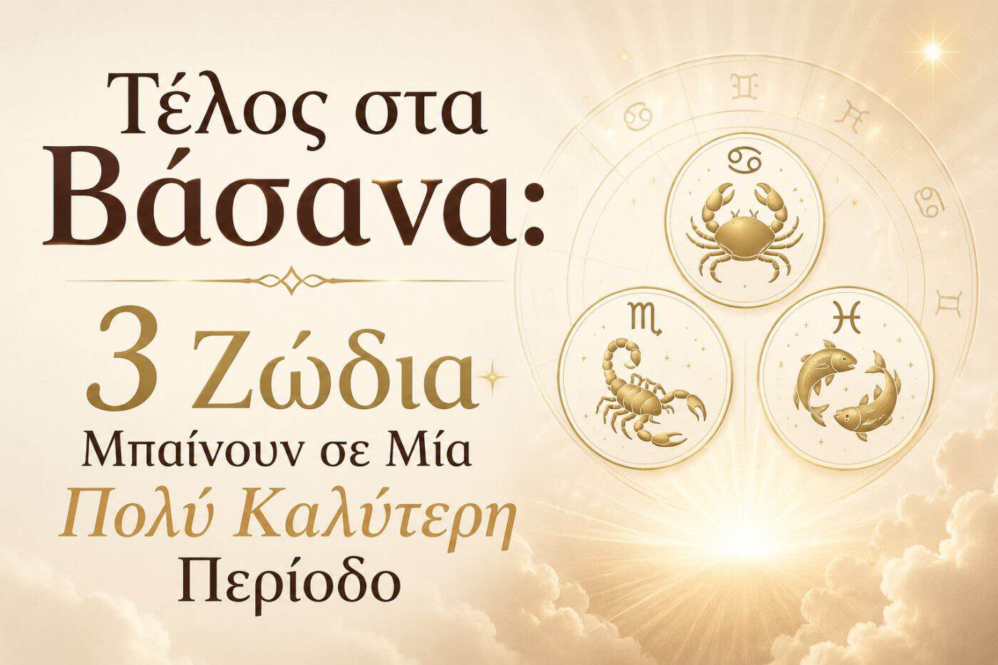 Τέλος στα Βάσανα: 3 Ζώδια Μπαίνουν σε Μια Πολύ Καλύτερη Περίοδο