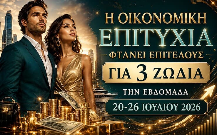 Η οικονομική επιτυχία φτάνει επιτέλους για 3 ζώδια την εβδομάδα 20-26 Ιουλίου 2026