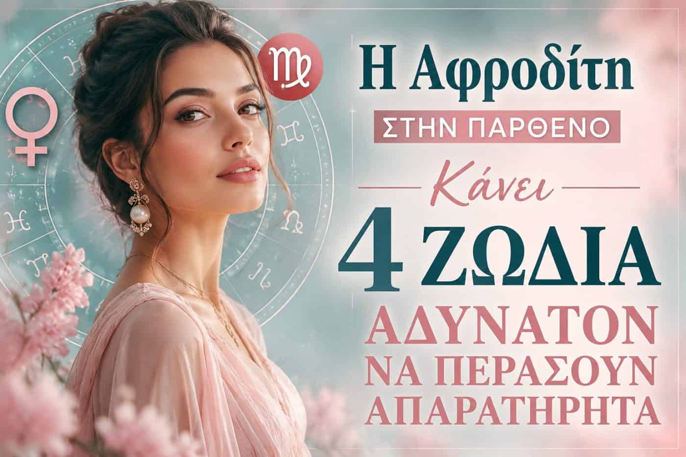 Η Αφροδίτη στην Παρθένο κάνει 4 ζώδια αδύνατον να περάσουν απαρατήρητα