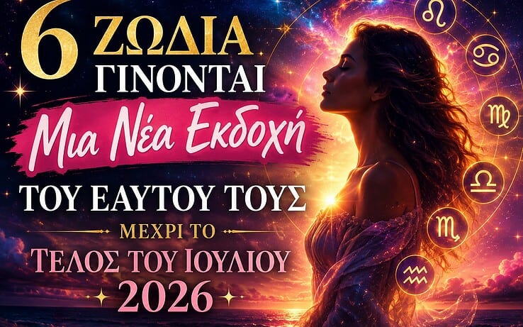 6 Ζώδια Γίνονται Μια Εντελώς Νέα Εκδοχή Του Εαυτού Τους Μέχρι το Τέλος του Ιουλίου 2026
