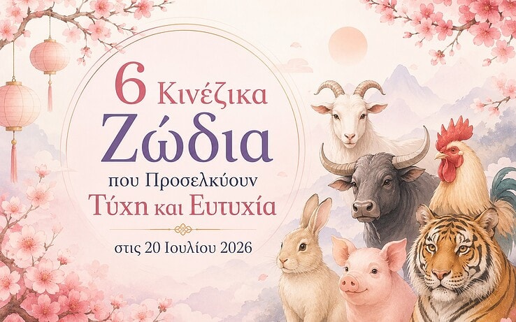 6 Κινέζικα Ζώδια που Προσελκύουν Τύχη και Ευτυχία στις 20 Ιουλίου 2026