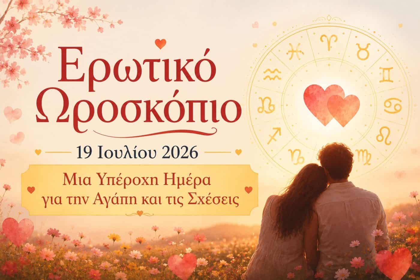 Ερωτικό ωροσκόπιο 19 Ιουλίου 2026: Μια υπέροχη ημέρα για την αγάπη και τις σχέσεις