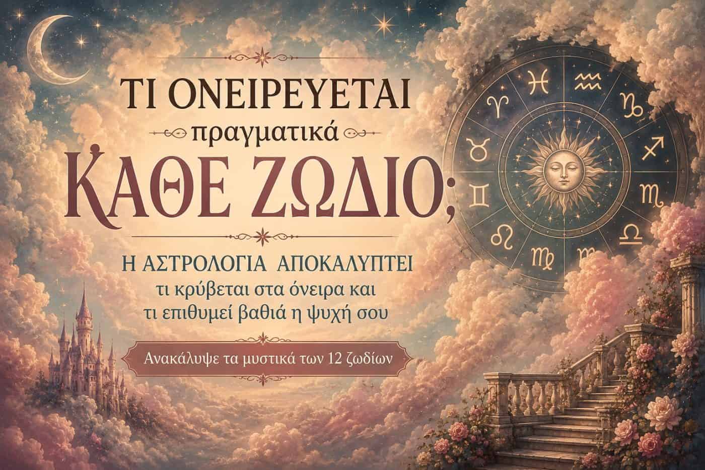 Τι ονειρεύεται πραγματικά κάθε ζώδιο; Τα μυστικά που αποκαλύπτει η αστρολογία