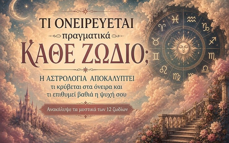 Τι ονειρεύεται πραγματικά κάθε ζώδιο; Τα μυστικά που αποκαλύπτει η αστρολογία