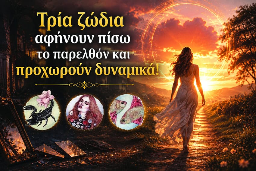 Τρία ζώδια αφήνουν πίσω το παρελθόν και προχωρούν δυναμικά