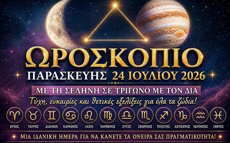Η Σελήνη και ο Δίας φέρνουν τύχη: Τι περιμένει το ζώδιό σου στις 24 Ιουλίου 2026