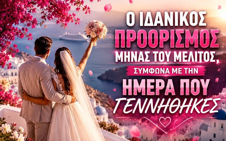Ο ιδανικός προορισμός μήνας του μέλιτος, σύμφωνα με την ημέρα που γεννήθηκες